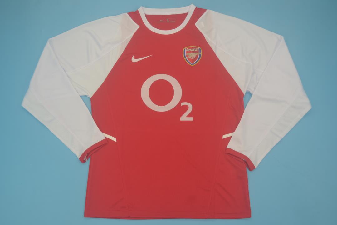 AAA Quality Arsenal 02/04 Home Long Soccer Jersey